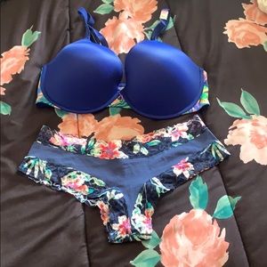 Pink bra and underwear bundle